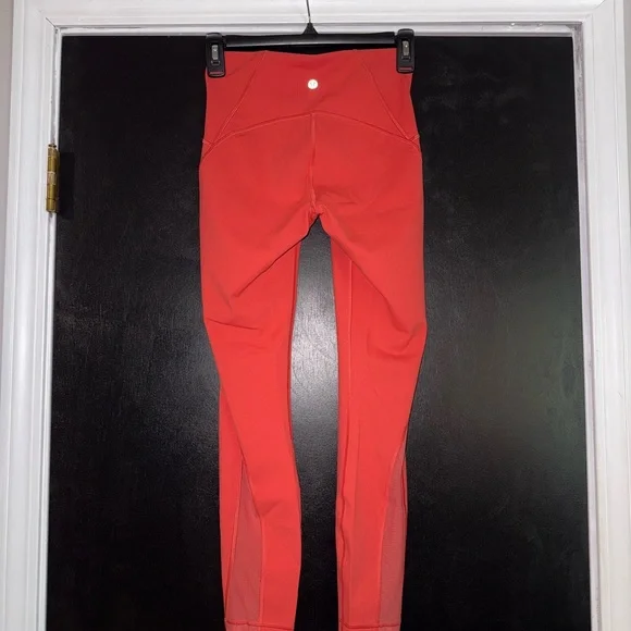 Lululemon High Waisted Leggings in Orange, Size 4 - Picture 2 of 6